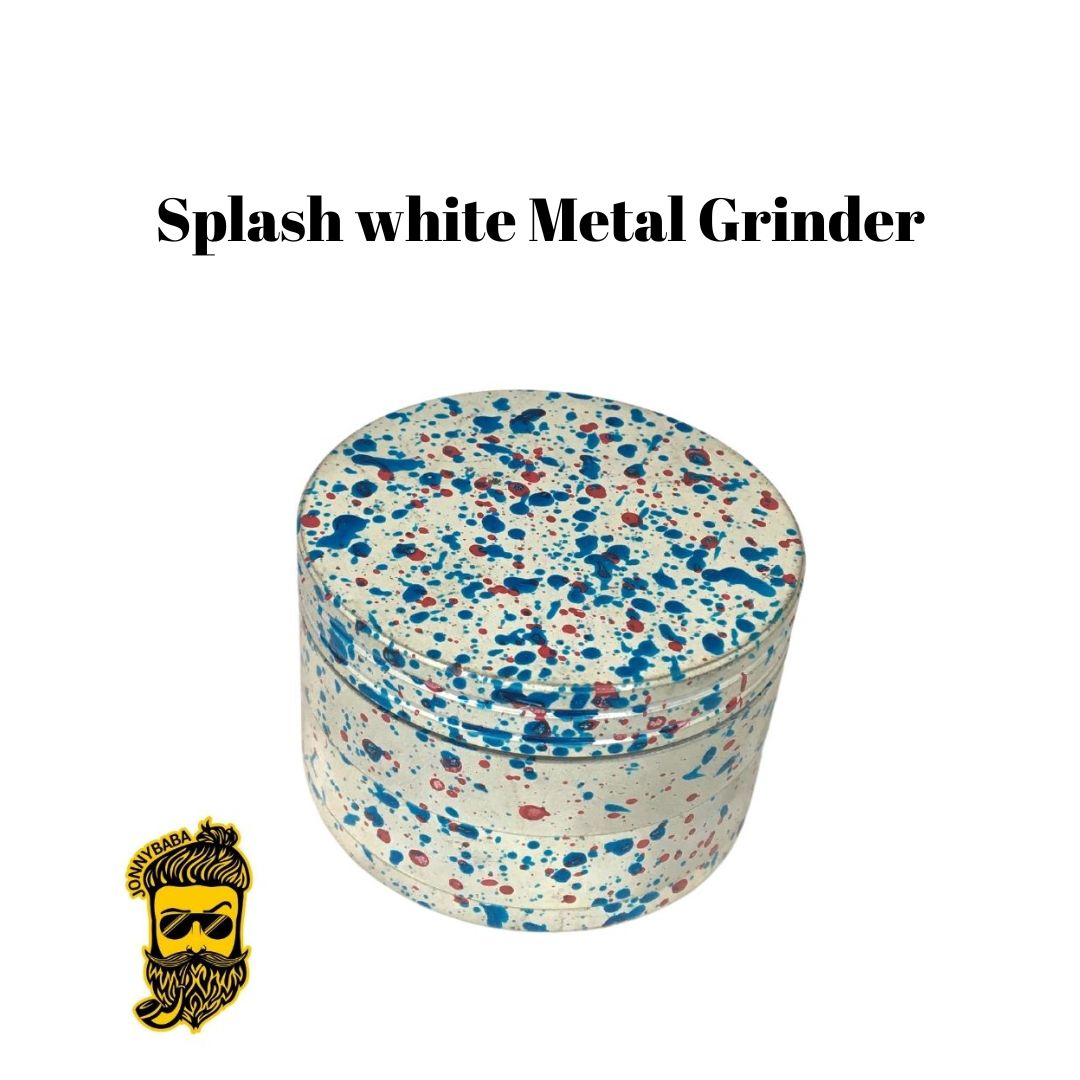 splash white metal grinder now available on jonnybaba lifestyle